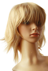 Women's Blond Short Curly Cosplay Wig