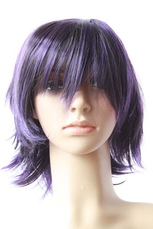 Women's Perse Short Straight Cosplay Wig
