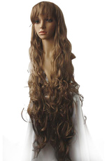 Women's 120cm Brown Long Curly Cosplay Wig
