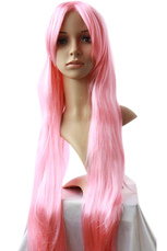 Women's 100cm Pink Long Straight Wig