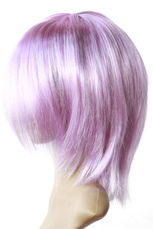 Women's 40cm Purple Short Straight Cosplay Wig