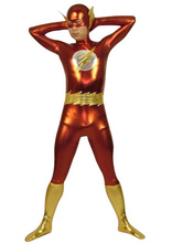 Flash Shiny Metallic Super Hero Costume