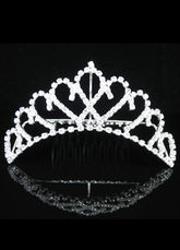 Silver Rhinestone Wedding Bridal Tiara