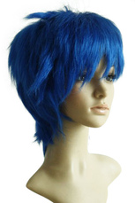 Les femmes de l  '20cm perruque bleu Mode court