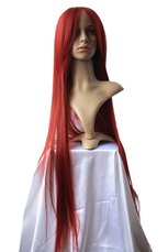 Women's 100cm Red lange Gerade Cosplay Perücke