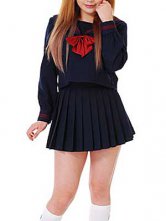 Long Sleeves Cravat Cosplay School Uniform
