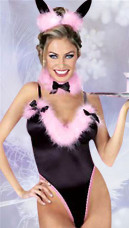 Sexy Black And Pink Bunny Costume
