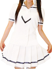 White Short Sleeves School Uniform