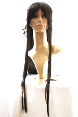 Noir 80cm La Légende de l'Épée et perruque cosplay Fairy