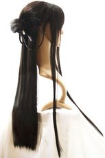 Noir 80cm La Légende de l'Épée et perruque cosplay Fairy