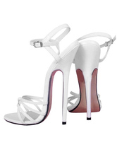 6 3/10'' High Heel Patent Ankle Straps Sexy Sandals
