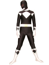 Black And White Space Warrior Baldios Lycra Spandex Super Hero Zentai Suit