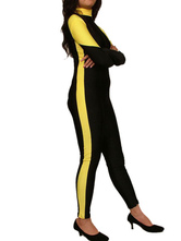 Black Yellow Stripes Spandex Lycra Catsuit