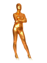 Gold Shiny Metallic Zentai Suit