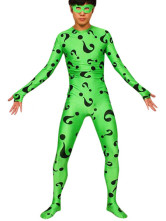 Green Floral Spandex Catsuit