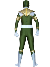 Green GouGou Sentai Lycra Spandex Super Hero Costume