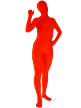 Red Spandex Unisex Unicolor Zentai Suit