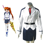 Mahou shoujo Magical Girl Lyrical Nanoha Takamachi Cosplay Costume