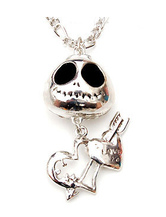 Teschio Metal Heart Necklace Party
