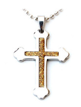 Gothic Cross Stainless Steel Necklace Party