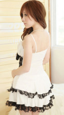 Lingerie Sexy Dress Dentelle Bandage Princesse Blanche 