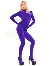 Purple Spandex Catsuit