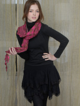 Warm Burgundy 100% Cotton Scarf