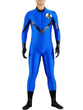 Blue Lycra Spandex Superhero Costume Zentai Bodysuit