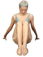 Unisex Flesh color Sheer Lycra Silk Zentai Suit