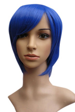 Lenght Pelo Medio Estilos on 30cm Peluca Medio Chica Moda Duraci N Con Diagonal Flequillo