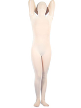 White Unisex Nylon Zentai Suit