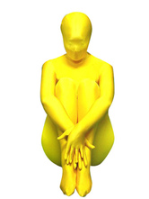 Yellow Lycra Spandex Unisex Zentai Suit