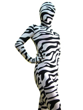 Zebra Pattern Unisex Lycra Spandex Zentai Suit