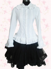 Black And White Long Sleeves Lolita Suit