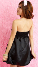 Black Robe bustier dos nu sexy