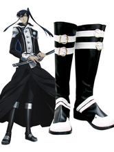 D.Gray-man Yu Kanda Imitated Leather Cosplay Shoes