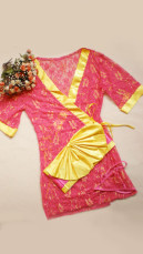 Lingerie Sexy Dress Kimono Dentelle Fuchsia