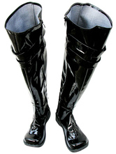 Hitman Reborn Chrome Dokuro Imitated Leather Rubber Cosplay Shoes