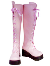 Kingdom Hearts II Yuna Imitated Leather Foam Cosplay Shoes