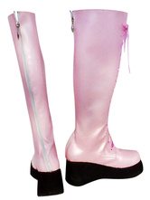 Yuna Royaume Hearts II imité Chaussures en cuir cosplay mousse