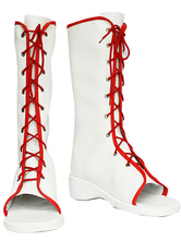 Naruto Haruno Sakura Imitated Leather Rubber Cosplay Shoes