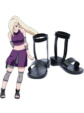 Naruto Temari imité Chaussures en cuir caoutchouc Cosplay