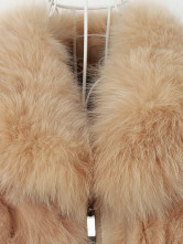 Fox abricot fourrure Ceinture Gilet sans manches