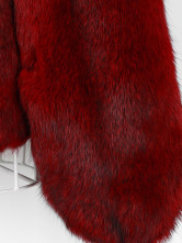 Fourrure Dames Poils Lapin Long Raton Laveur Rouge 