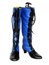 Black And Blue Kuroshitsuji Cosplay Imitated Leather Boots