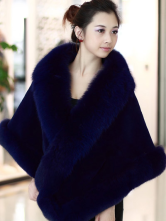 Fourrure Dames Peau Lapin Castor Bleue Foncée Splendide