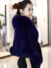 Fourrure Dames Peau Lapin Castor Bleue Foncée Splendide
