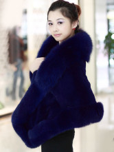 Fourrure Dames Peau Lapin Castor Bleue Foncée Splendide