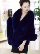 Fourrure Dames Peau Lapin Castor Bleue Foncée Splendide
