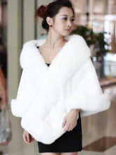 Fourrure Dames Peau Lapin Castor Blanche Splendide